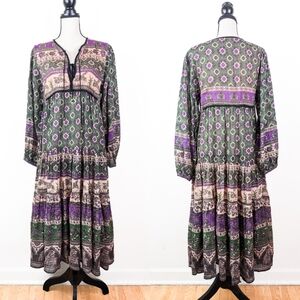 NWT Blue Boheme Luna Midi Dress, Size Small/Medium